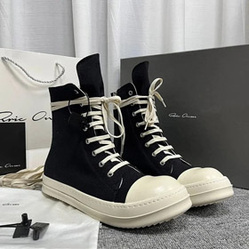 RICK OWENS/RO round toe lace-up lightweight high-top sneakers (9 styles)-2957